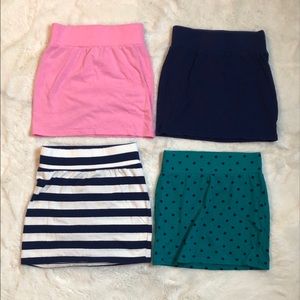 Old Navy 4-Pack Cotton Skirts, Girls, Small (6-7)